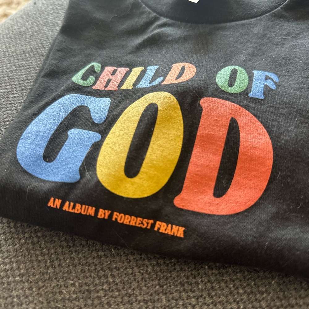 Forrest Frank “Child of God” Youth Tee – Black XS (NWOT)